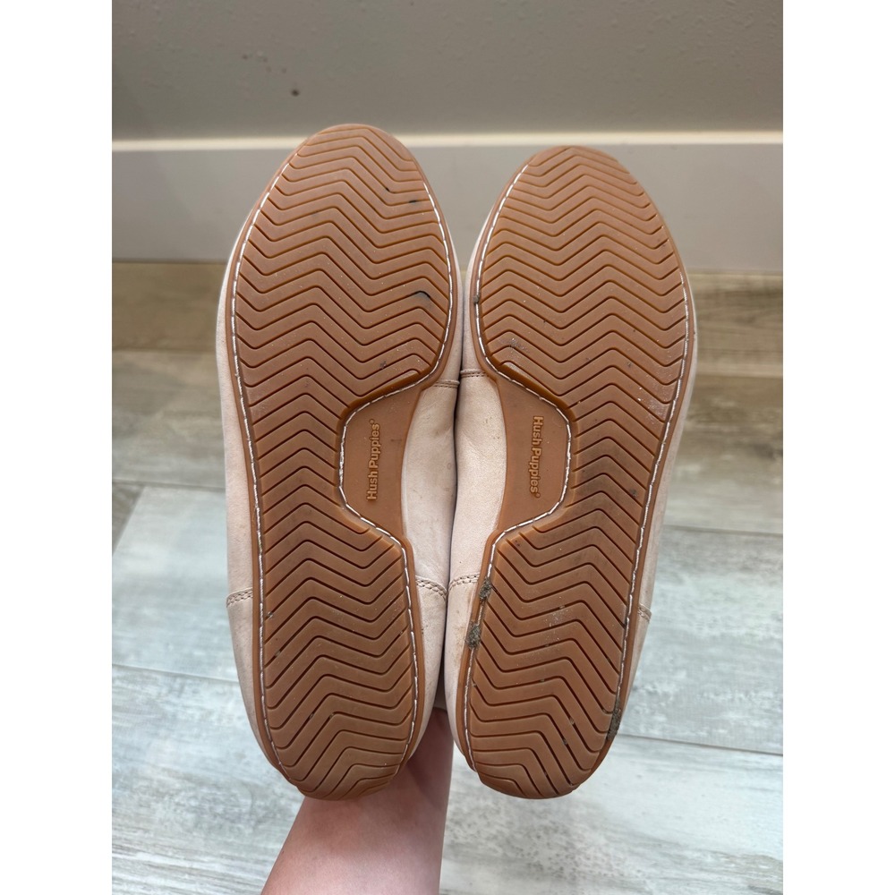 Hush Puppies Leather Loafers Quiet Luxury Women 9 Tan Slip On Old Money Preppy‎ - Picture 8 of 11